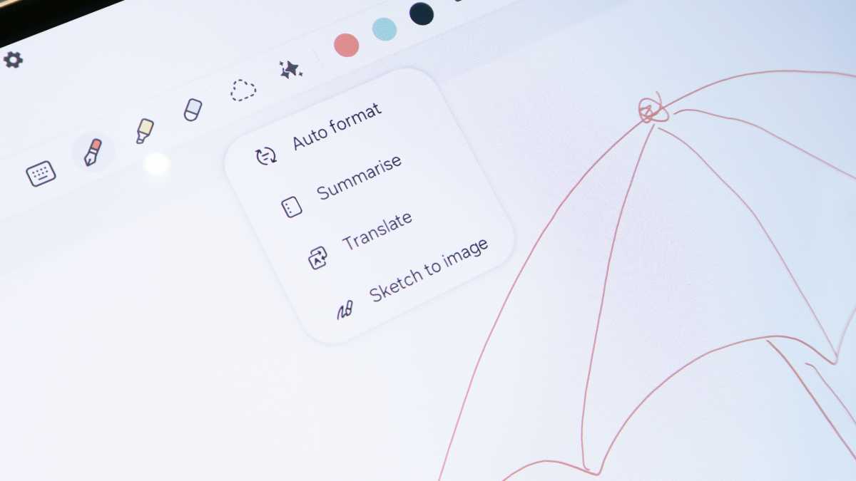 Samsung Galaxy Tab S10 Ultra hands on Sketch to Image menu