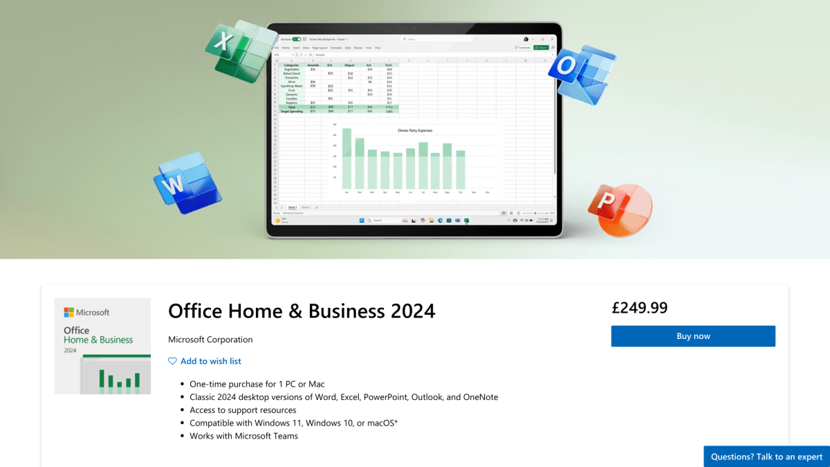 Microsoft Office Home and Business 2024