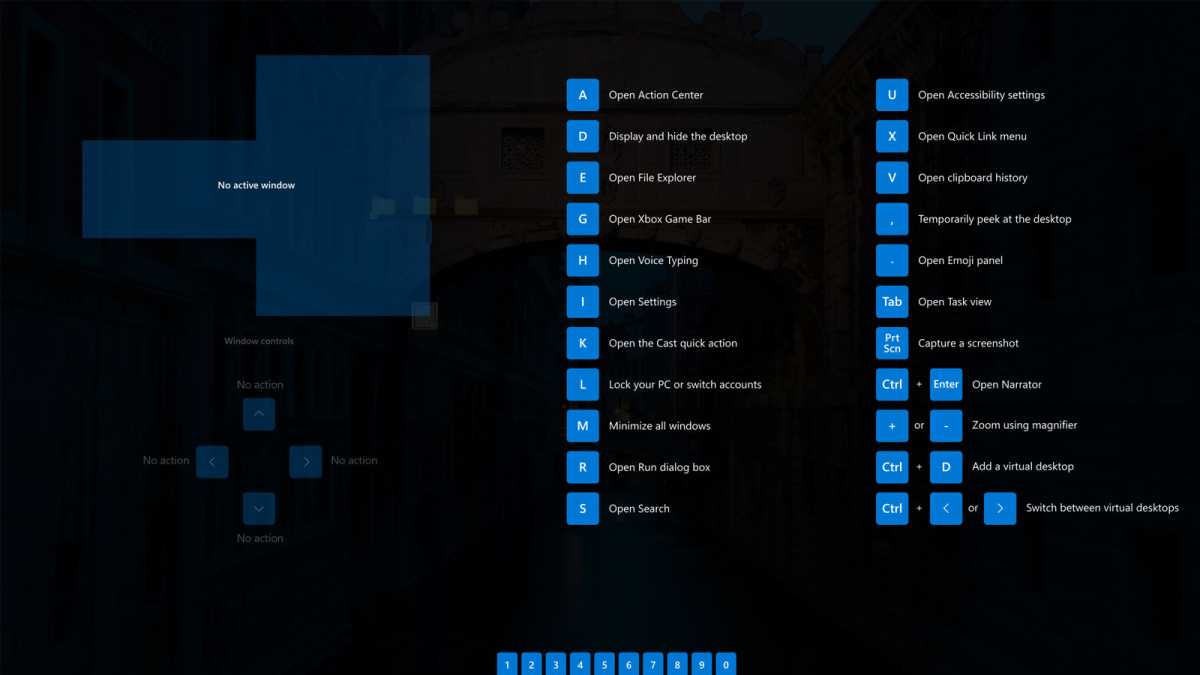 Shortcut Guide feature of Microsoft PowerToys screenshot