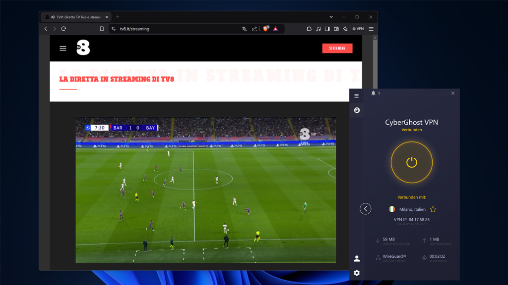 Image: So gut funktioniert Champions-League-Streaming Ã¼ber VPN: ausfÃ¼hrlicher Test