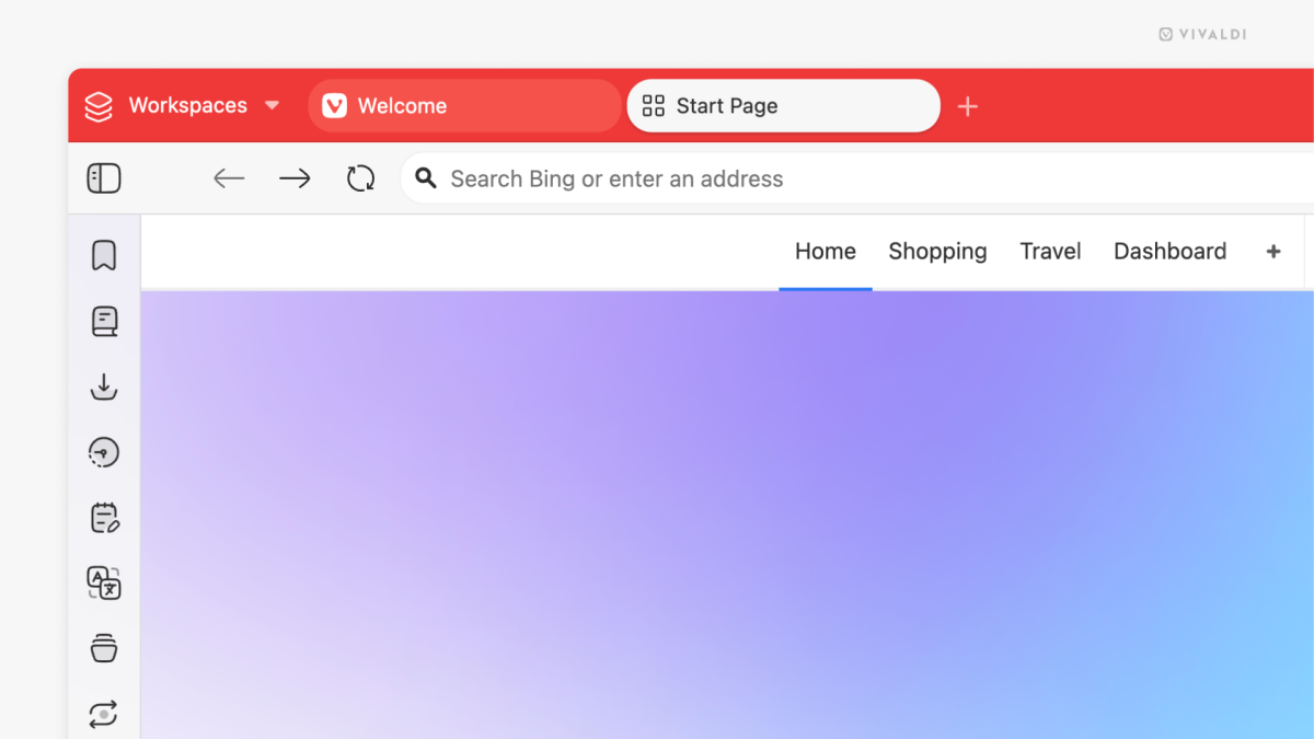 Vivaldi 7 floating tabs