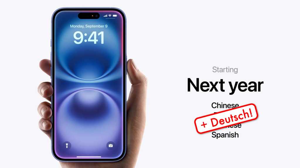 Image: Apple Intelligence in Deutsch ab April auch auf dem iPhone â mit einem Haken