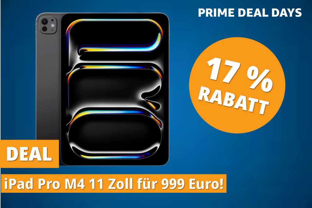 Image: iPad Pro M4 in der Einstiegskonfiguration fÃ¼r 999 Euro bei Amazon Italien