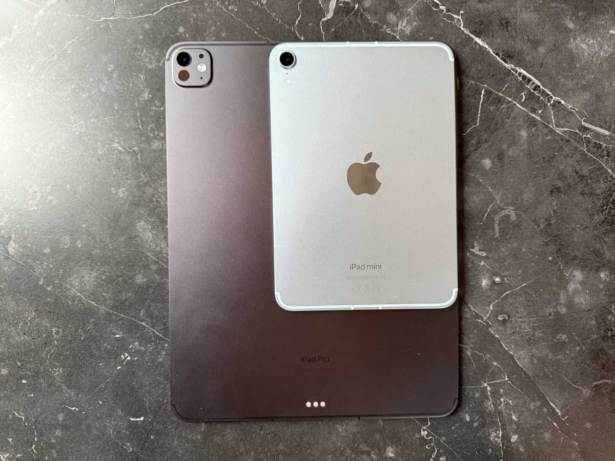 iPad mini with an iPad Pro