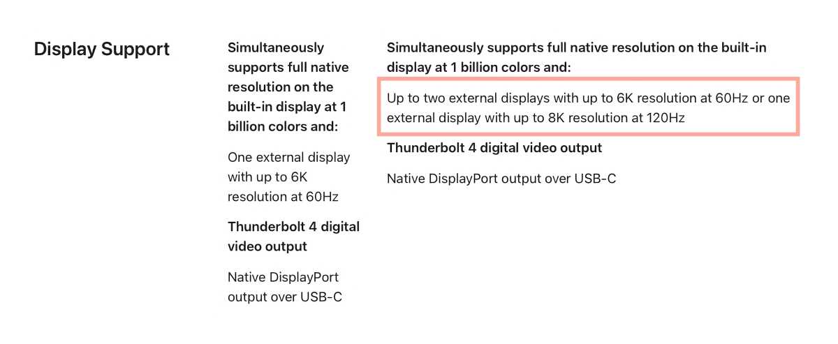 iMac M4 display support