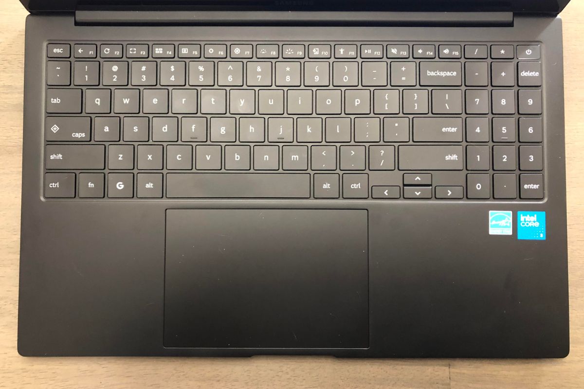 Samsung Galaxy Chromebook Plus keyboard