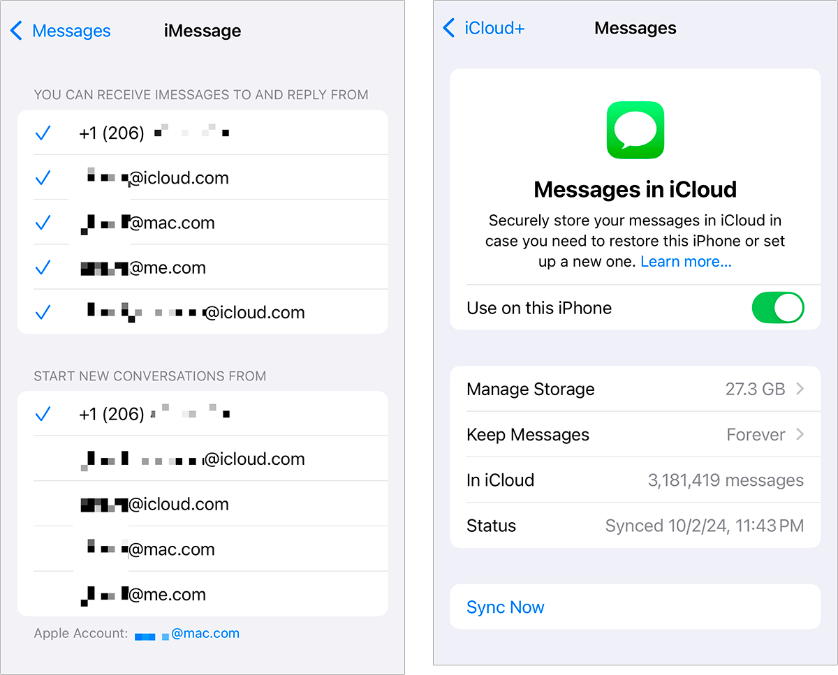 How to use two iPhones with one iCloud account