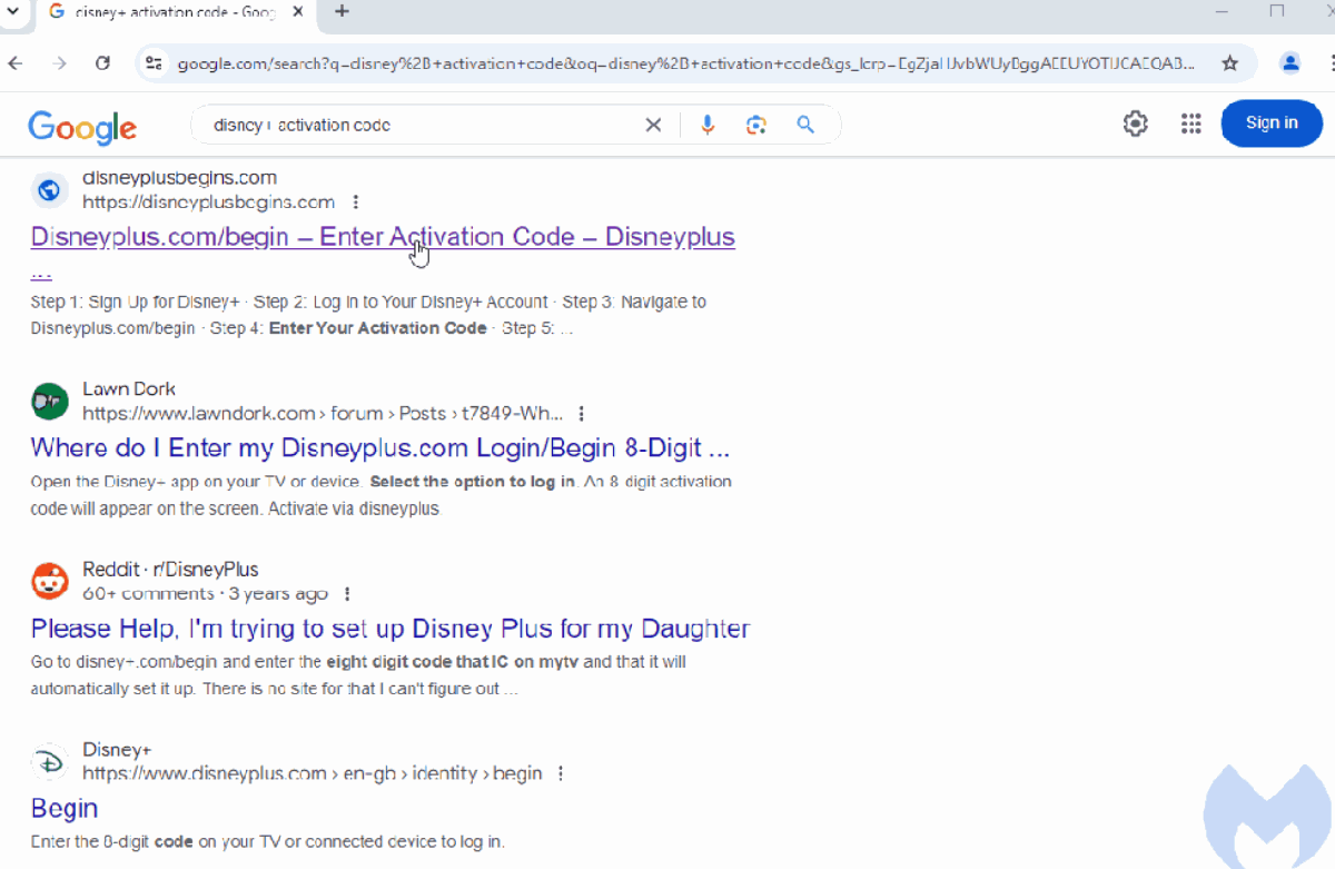 Watch out for fake Disney+ scam sites in Google’s search results