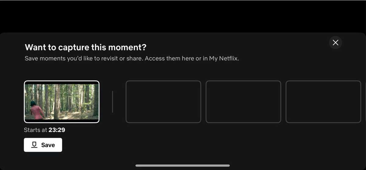 Record a Netflix moment