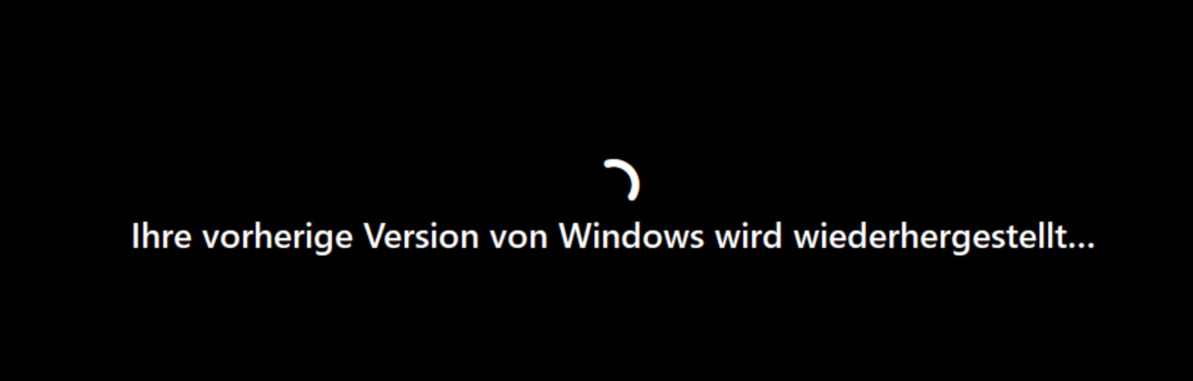 Windows 11 ZurÃ¼ckkehren