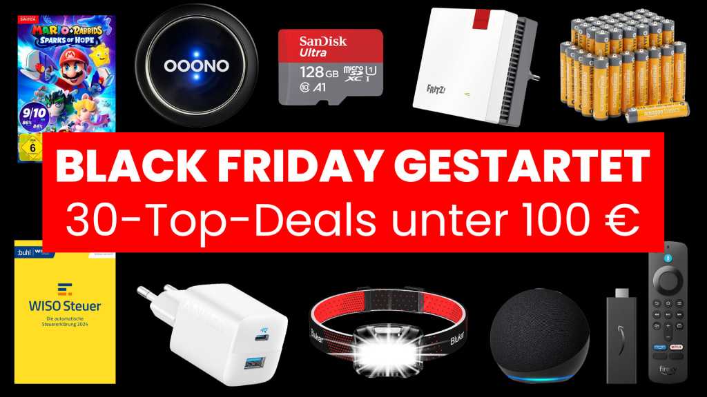 Image: Amazon Black Friday: Die Top 30 Deals unter 100 Euro, die Sie 2024 nicht verpassen sollten