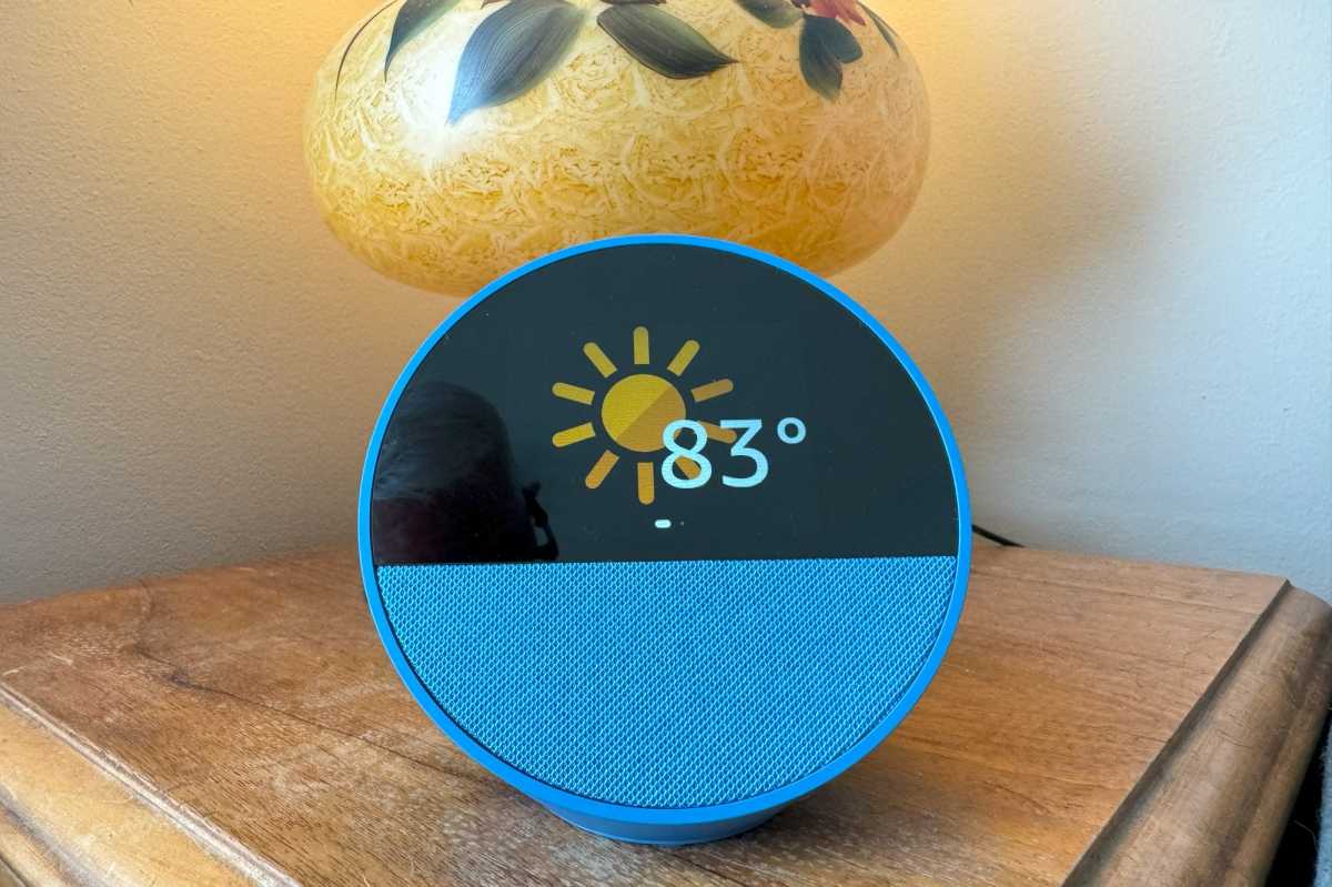 Amazon Echo Spot 2024 weather report