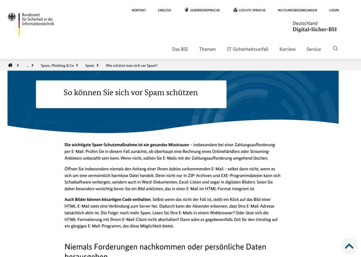 Vorsicht: Löschen Sie Spam-Mails niemals – der Grund