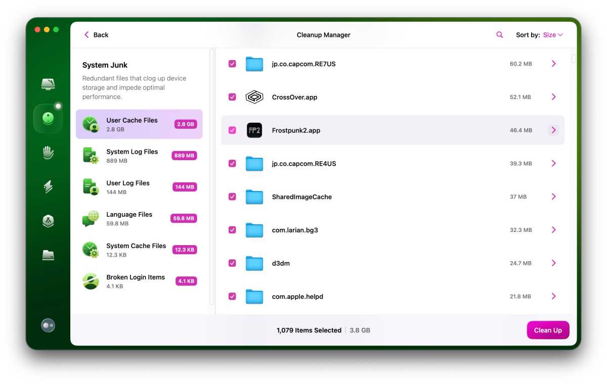 Cleanmymac Step 3 Review Results