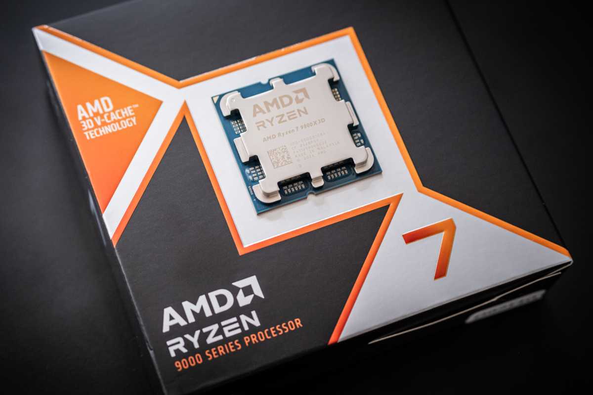 AMD Ryzen 7 9800X3D outside of box 