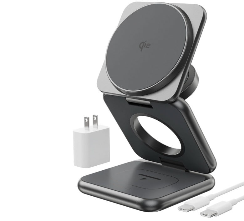 Kuxiu Foldable 3 in 1 Charging Station Qi2