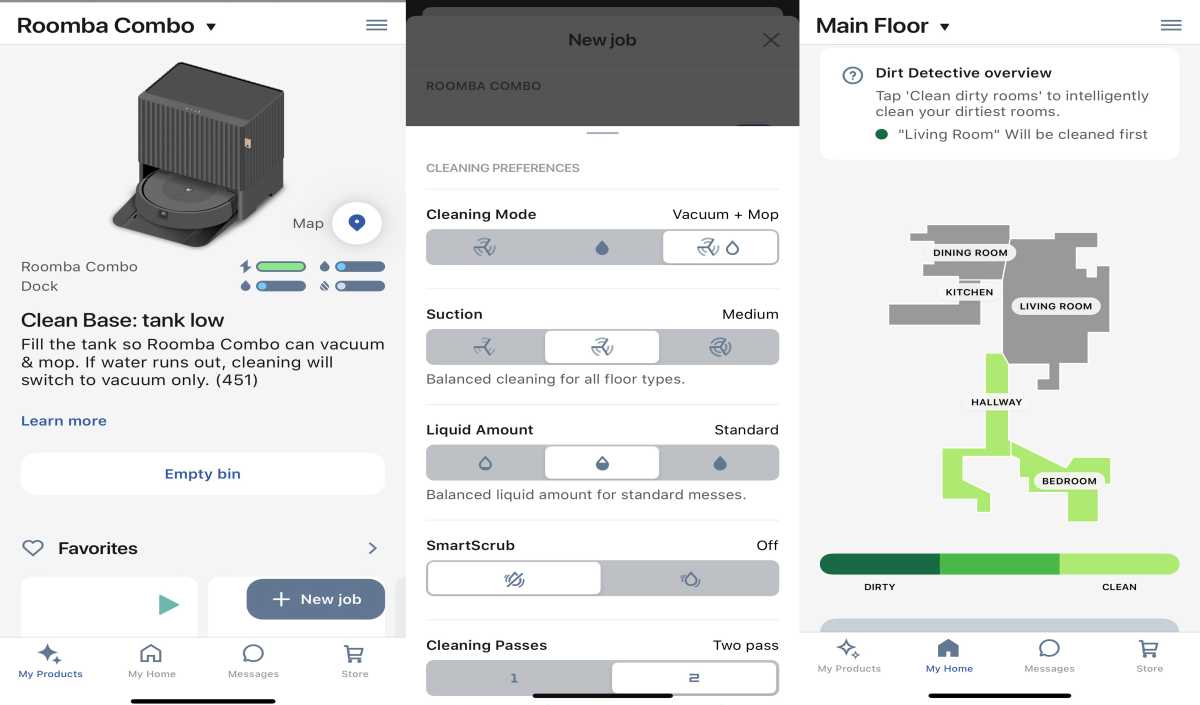 Roomba Combo 10 Max app