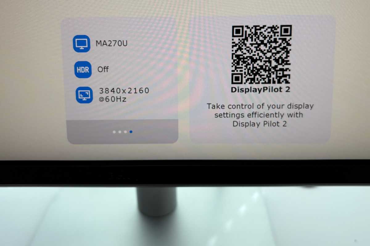 benq MA270u onscreen control qrcode