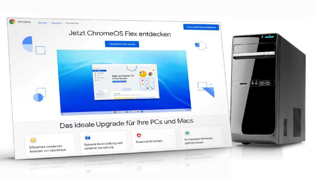 Image: Alte PCs wie neu: So nutzen Sie Chrome OS Flex