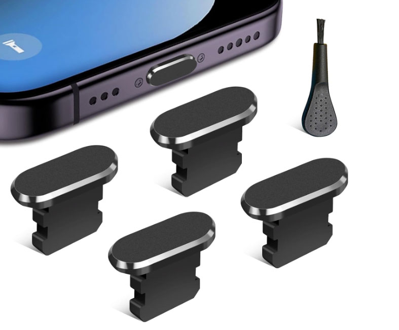 iPhone Lightning port plugs