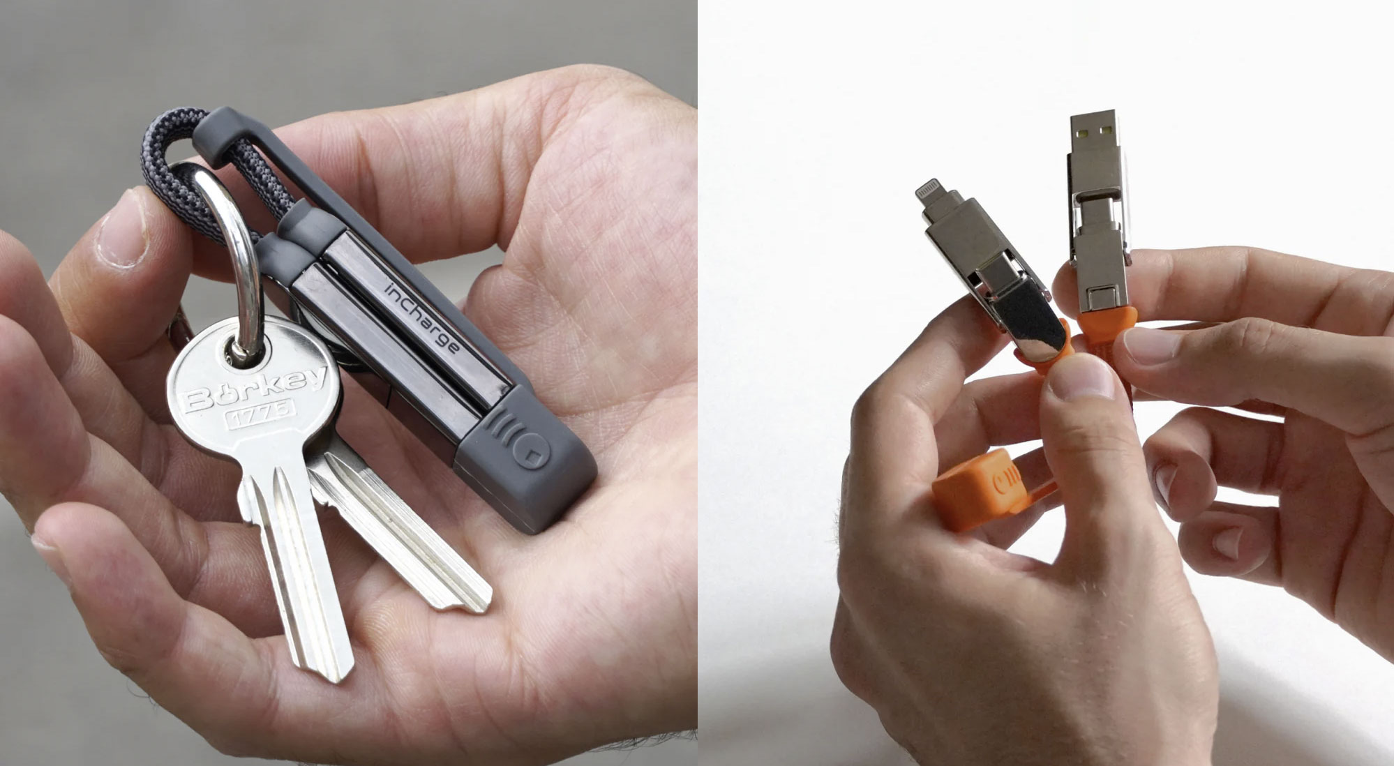 inChargeXS 4-in-1 Keyring Charger – Never be without the right cable again