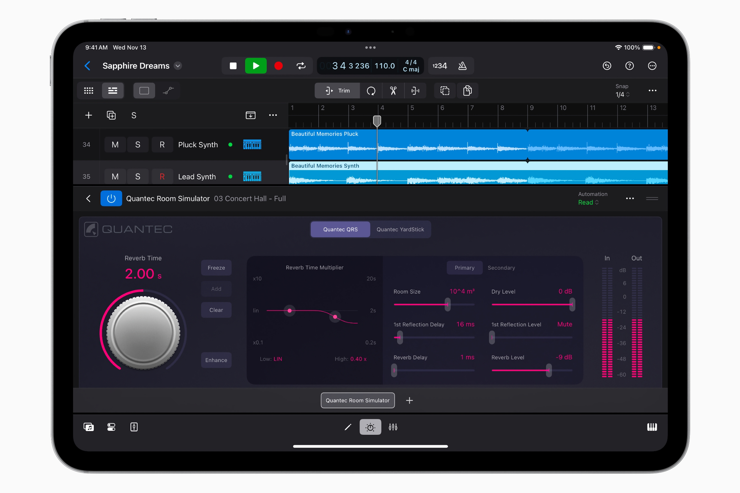 logic pro quantec room simulator