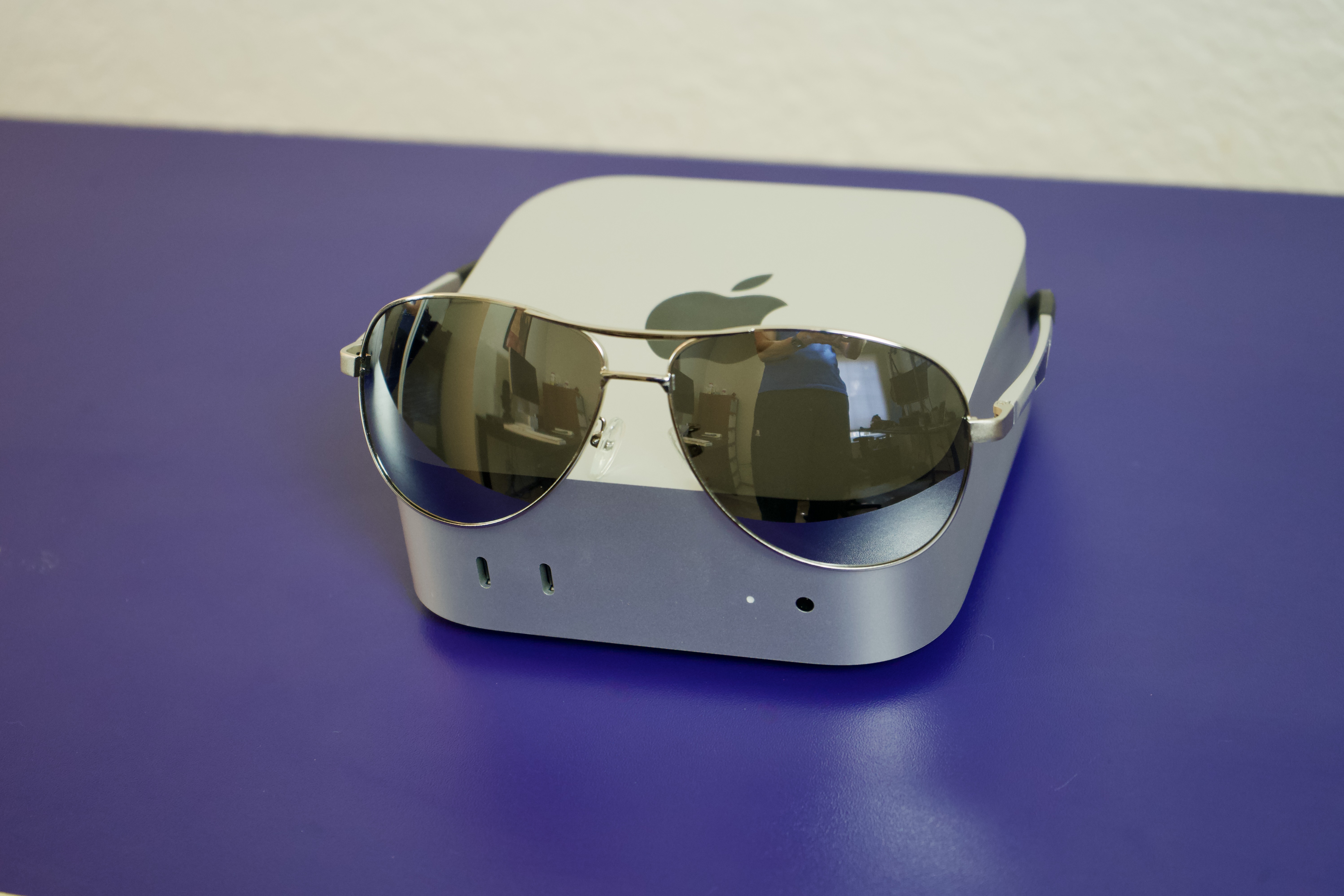 M4 Mac mini sunglasses