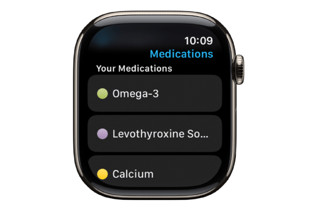 Image: Medikamente auf dem iPhone und der Apple Watch verwalten