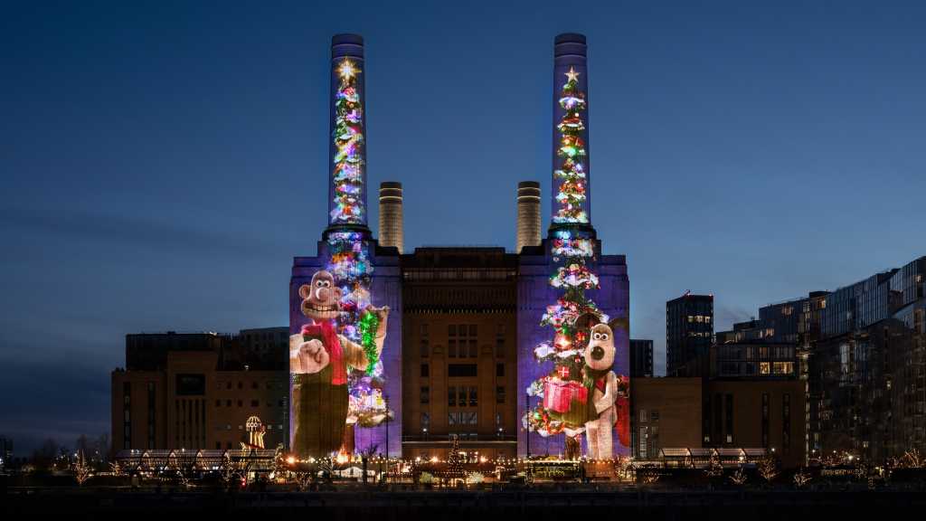 Image: Wallace & Gromit: So schmÃ¼ckt Apple sein Londoner Hauptquartier festlich
