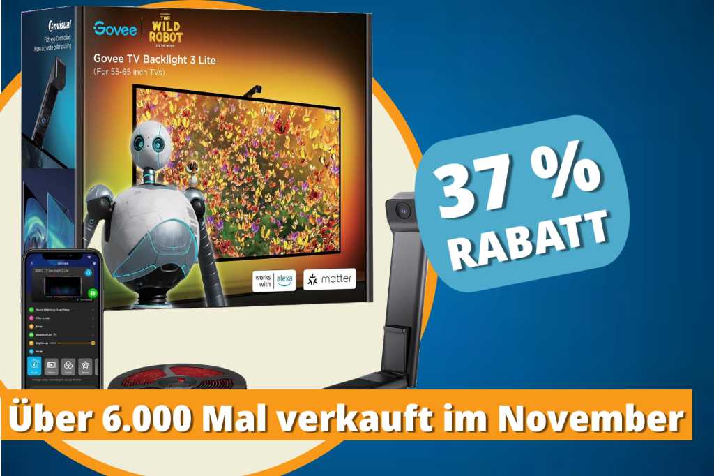 Image: Kinofeeling fÃ¼r zu Hause: Diese smarte TV-Hintergrundbeleuchtung ist jetzt 37 % gÃ¼nstiger!