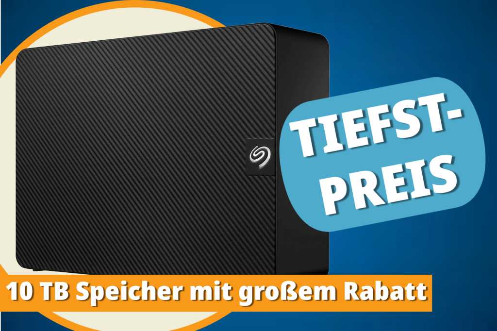Image: Speicher satt! Die Seagate Expansion 10TB jetzt zum neuen Tiefstpreis sichern
