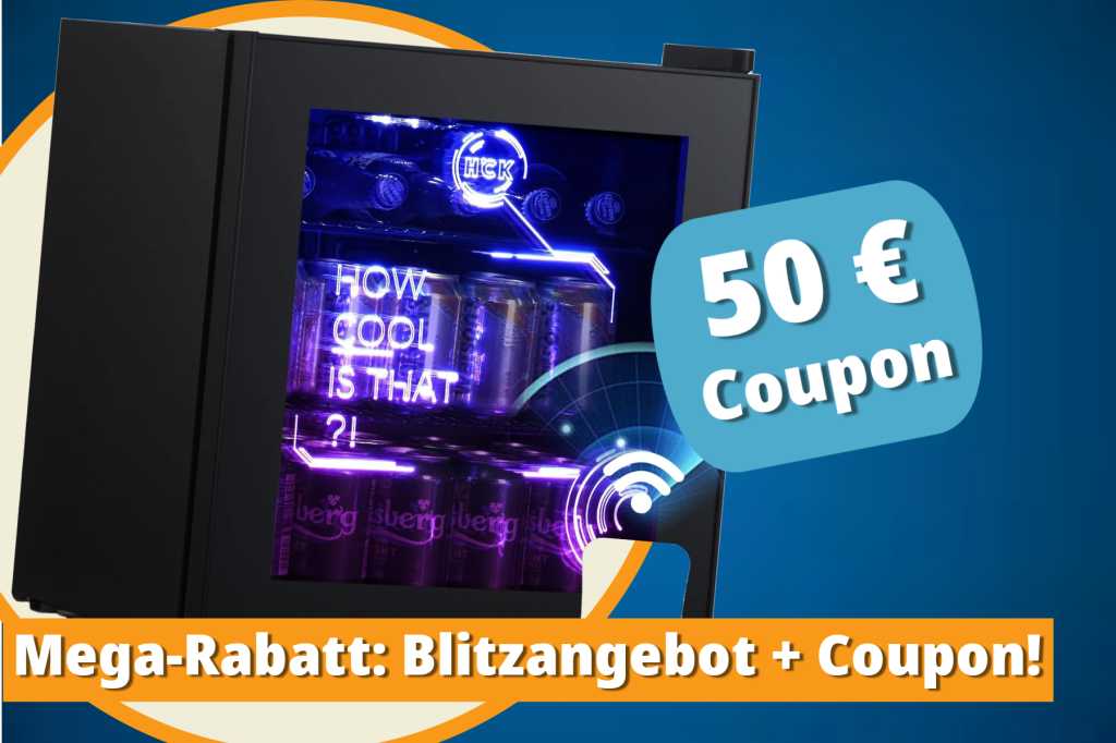 Image: Cyberpunk-Style fÃ¼r dein Zuhause: Mini-KÃ¼hlschrank jetzt mit Mega-Rabatt!