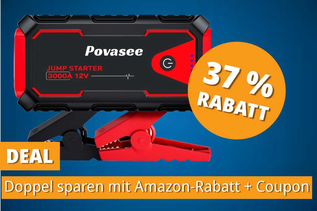 Image: Unschlagbar gÃ¼nstig: Diese Starthilfe-Powerbank gibtâs jetzt mit Mega-Rabatt!