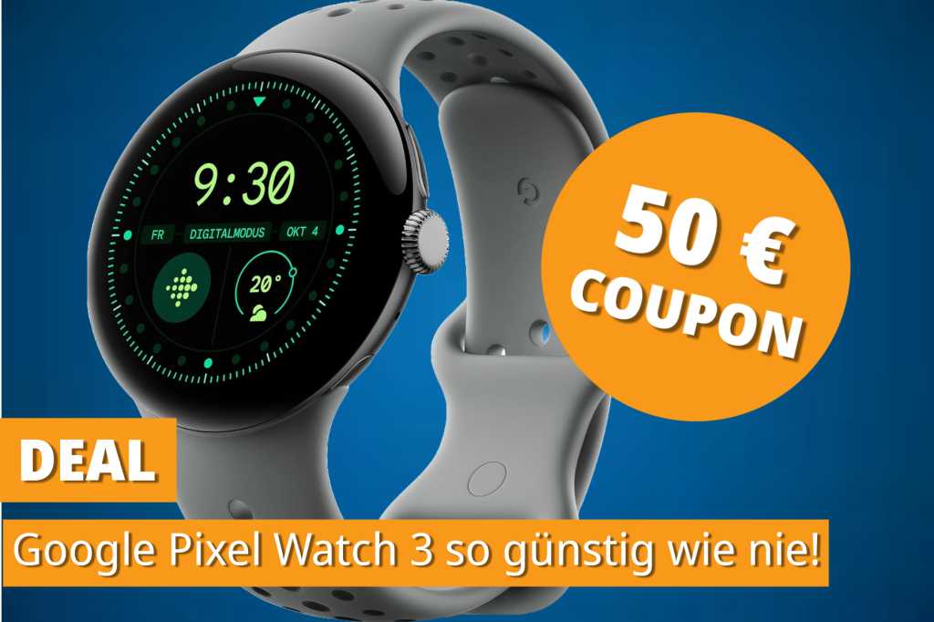 Image: Amazon reduziert die Pixel Watch 3 drastisch â mit Extra-Rabatt fÃ¼r kurze Zeit!
