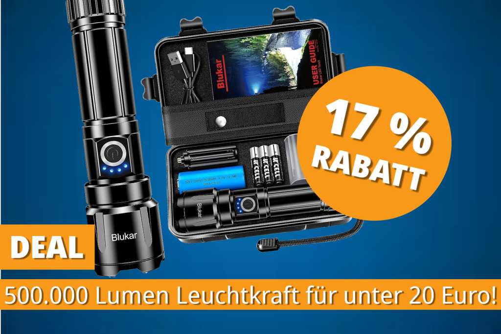 Image: Genau so gut wie der Bestseller â aber gÃ¼nstiger: Blukar-Taschenlampe stellt Shadowhawk in den Schatten!