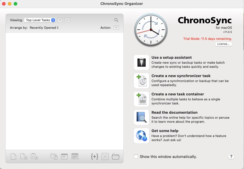 Organizador ChronoSync