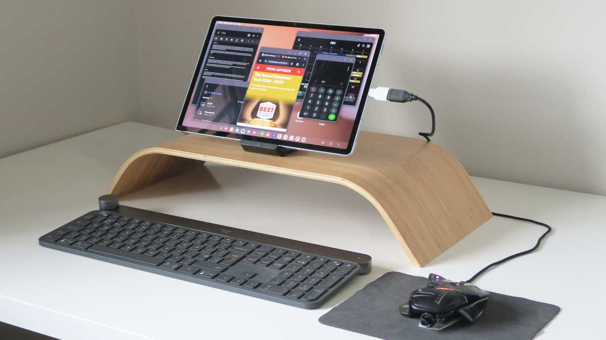 Samsung Galaxy Tab S10 Plus review Samsung DeX desk setup