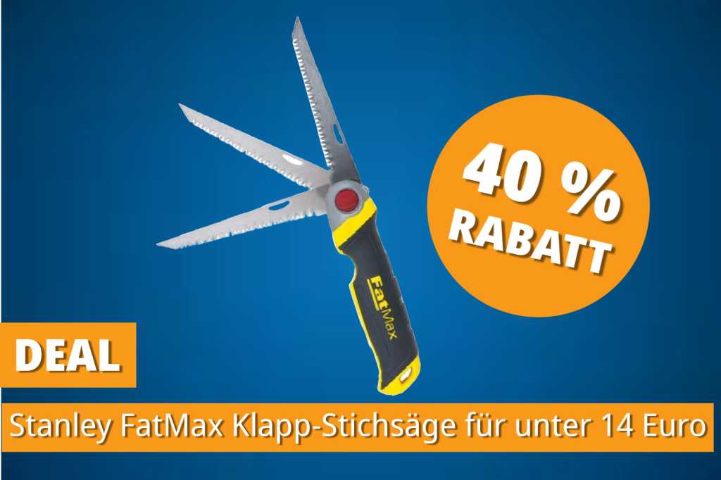Image: Amazon haut meistverkaufte Klapp-StichsÃ¤ge fÃ¼r unter 14 Euro raus