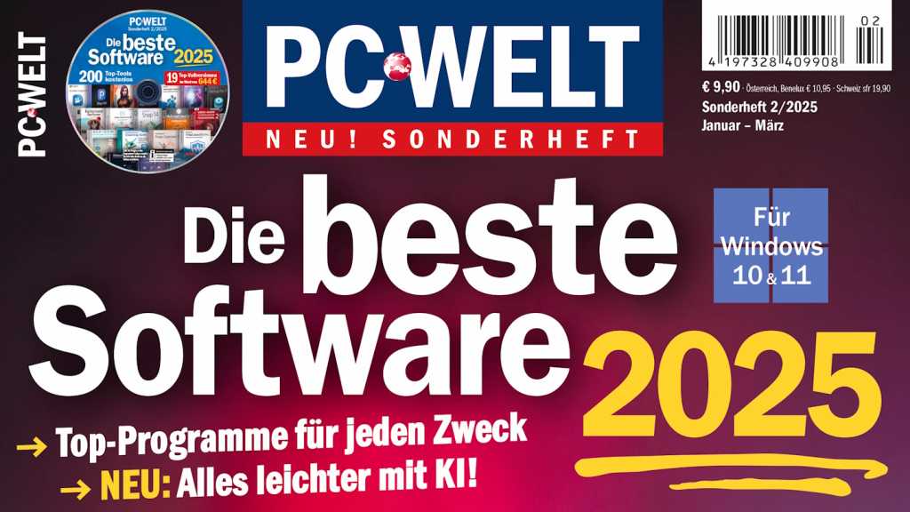 Image: PC-WELT Sonderheft 2/2025 Die beste Software 2025: Jetzt am Kiosk