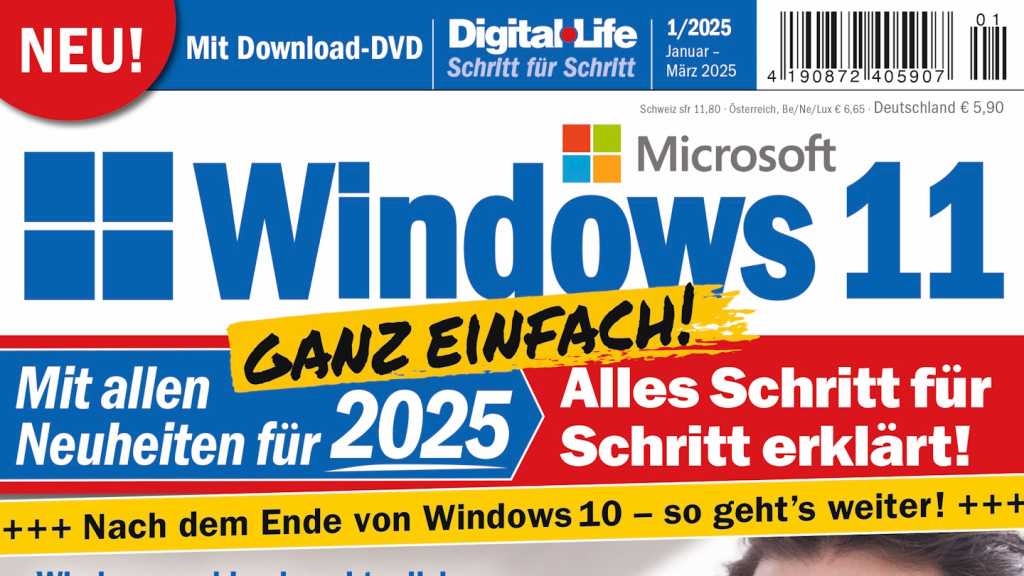 Image: Digital Life 1/2025 Windows 11: Jetzt am Kiosk