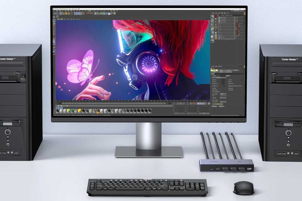 Image: Tastatur und Maus an mehreren Rechnern nutzen: so geht's mit einem KVM-Switch