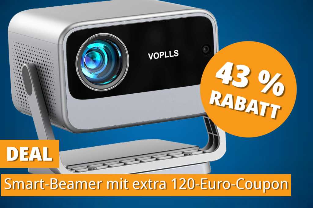 Image: Kino-Erlebnis zu Hause: Smart-Beamer mit Netflix und bis zu 300 Zoll dank 120-Euro-Coupon besonders gÃ¼nsig