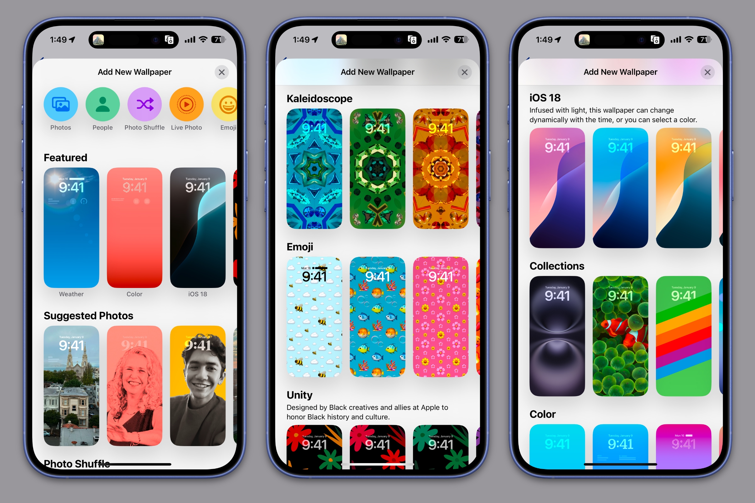 iOS 18 Wallpaper settings