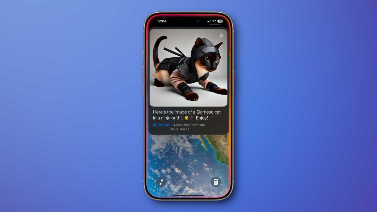 iOS 18.2 ChatGPT Cat Ninja