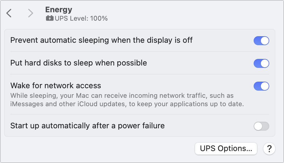 Mac energy drives