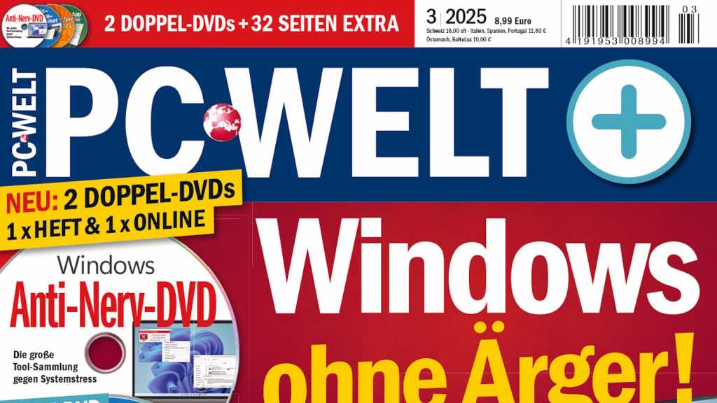 Image: PC-WELT 3/2025 jetzt am Kiosk: Windows ohne Ãrger