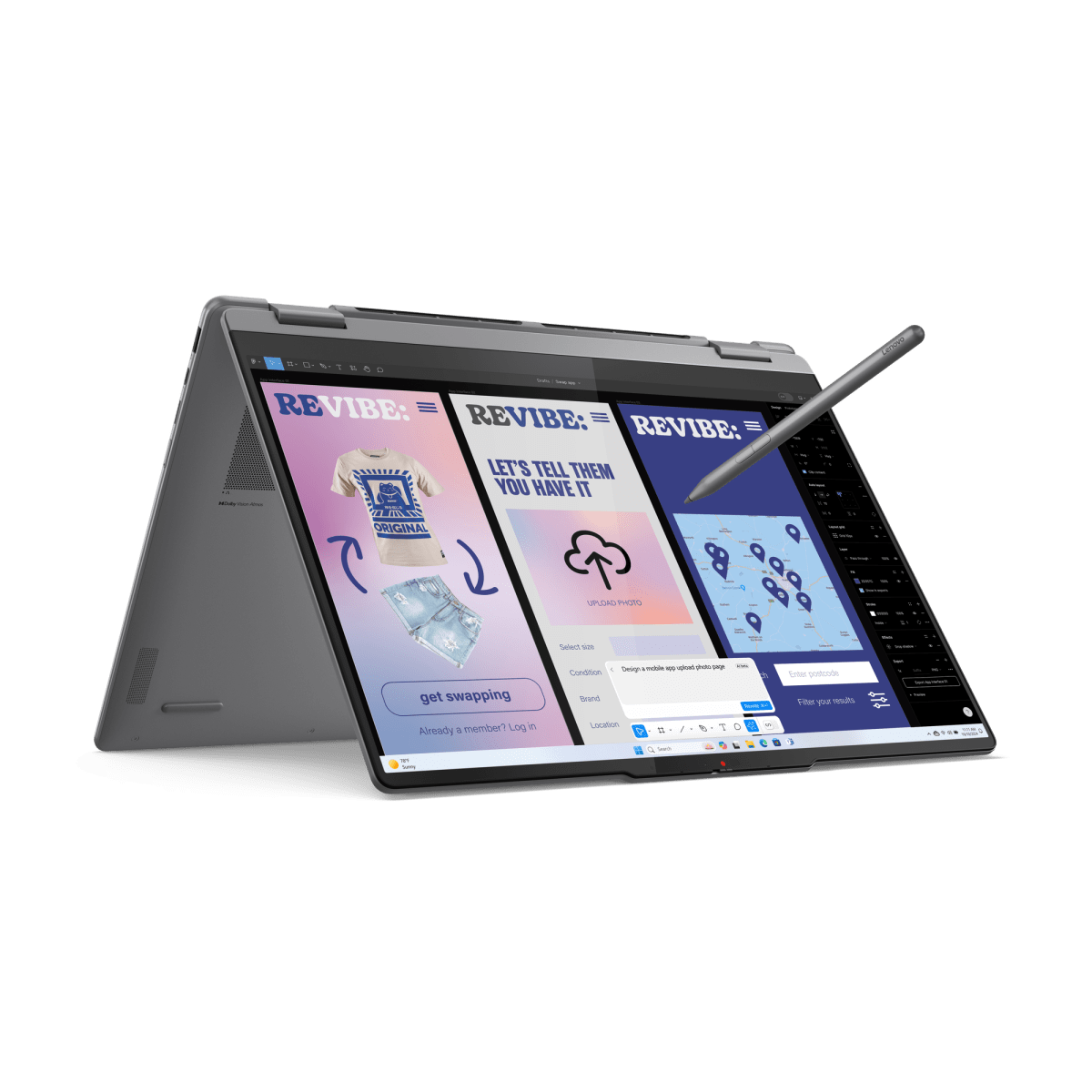 Lenovo Yoga 7i 2 in 1 16 10 Luna Grey FPR Hero Tent