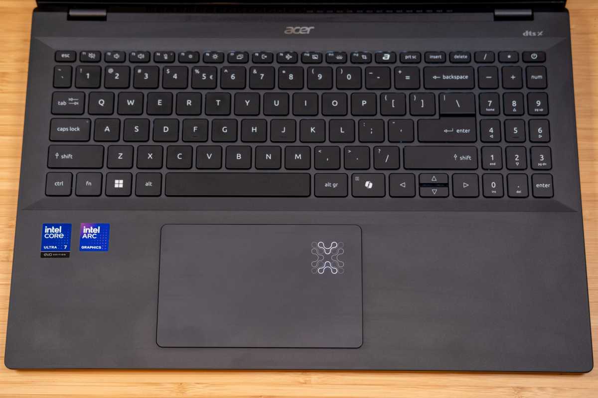 Acer Swift AI keyboard