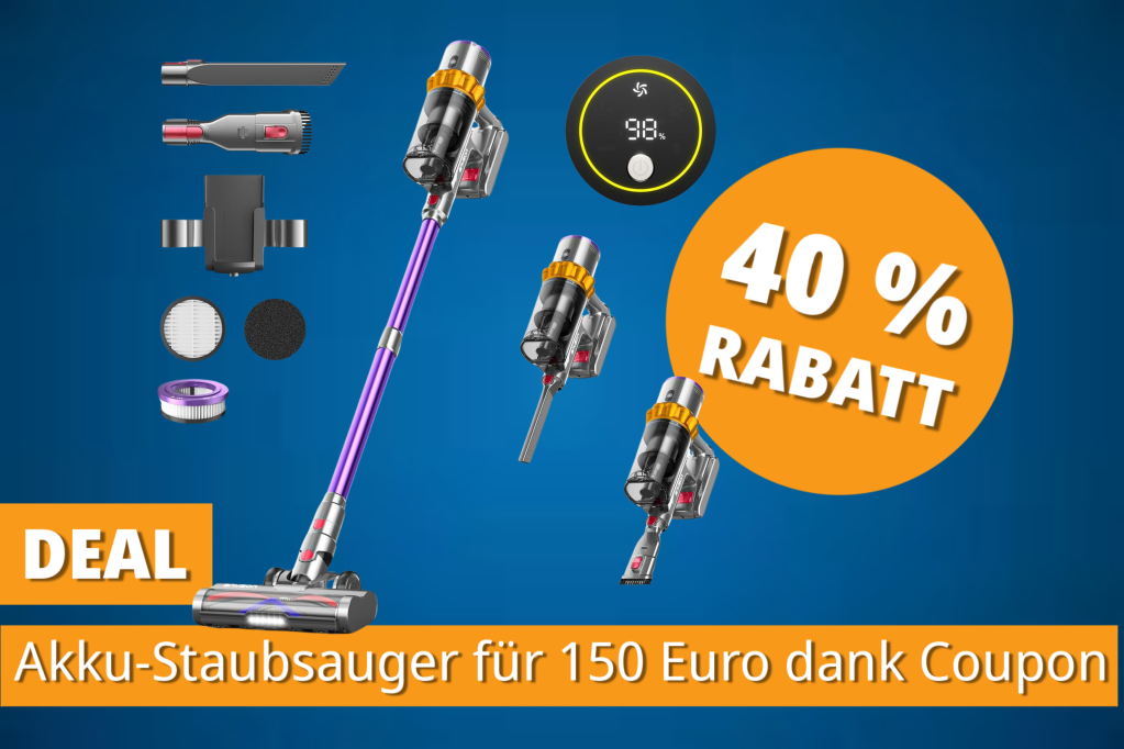 Image: GÃ¼nstige Dyson-Alternative: Meistverkaufter Akku-Staubsauger fÃ¼r unter 150 Euro dank Coupon bei Amazon