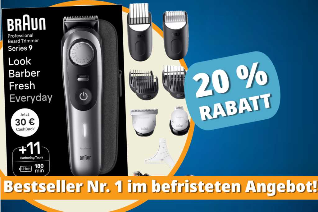 Image: FÃ¼r den perfekten Barber-Look: Bestseller-Barttrimmer von Braun zum Top-Preis, aber nur fÃ¼r kurze Zeit